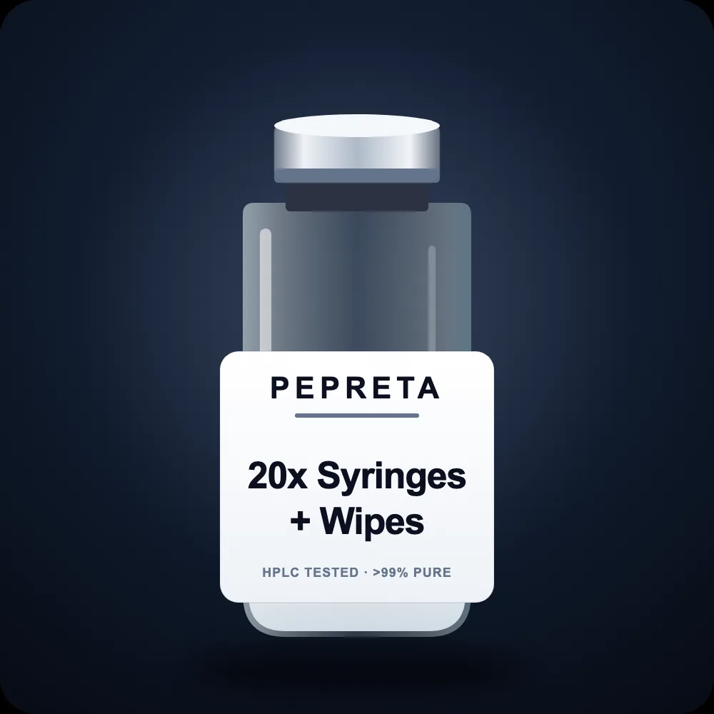 20x Syringes + Wipes