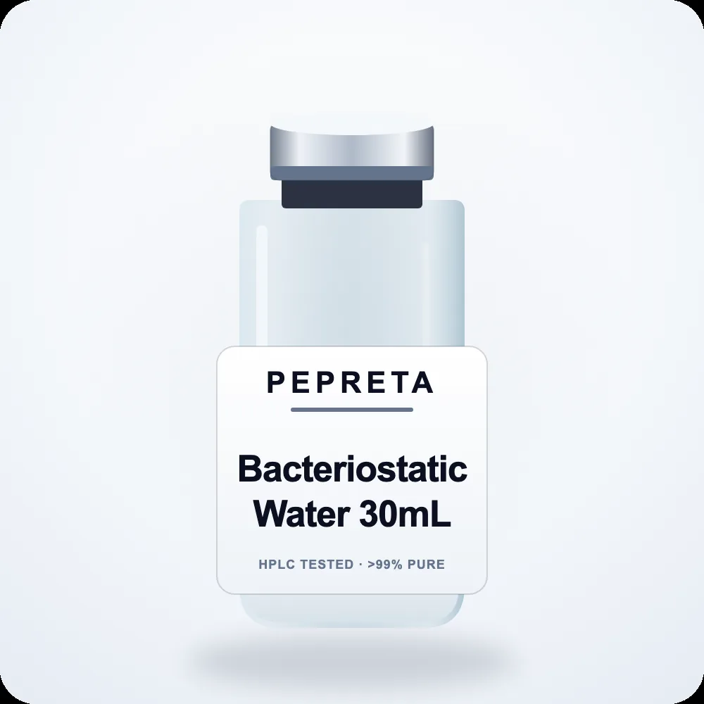 Bacteriostatic Water 30mL research peptide vial