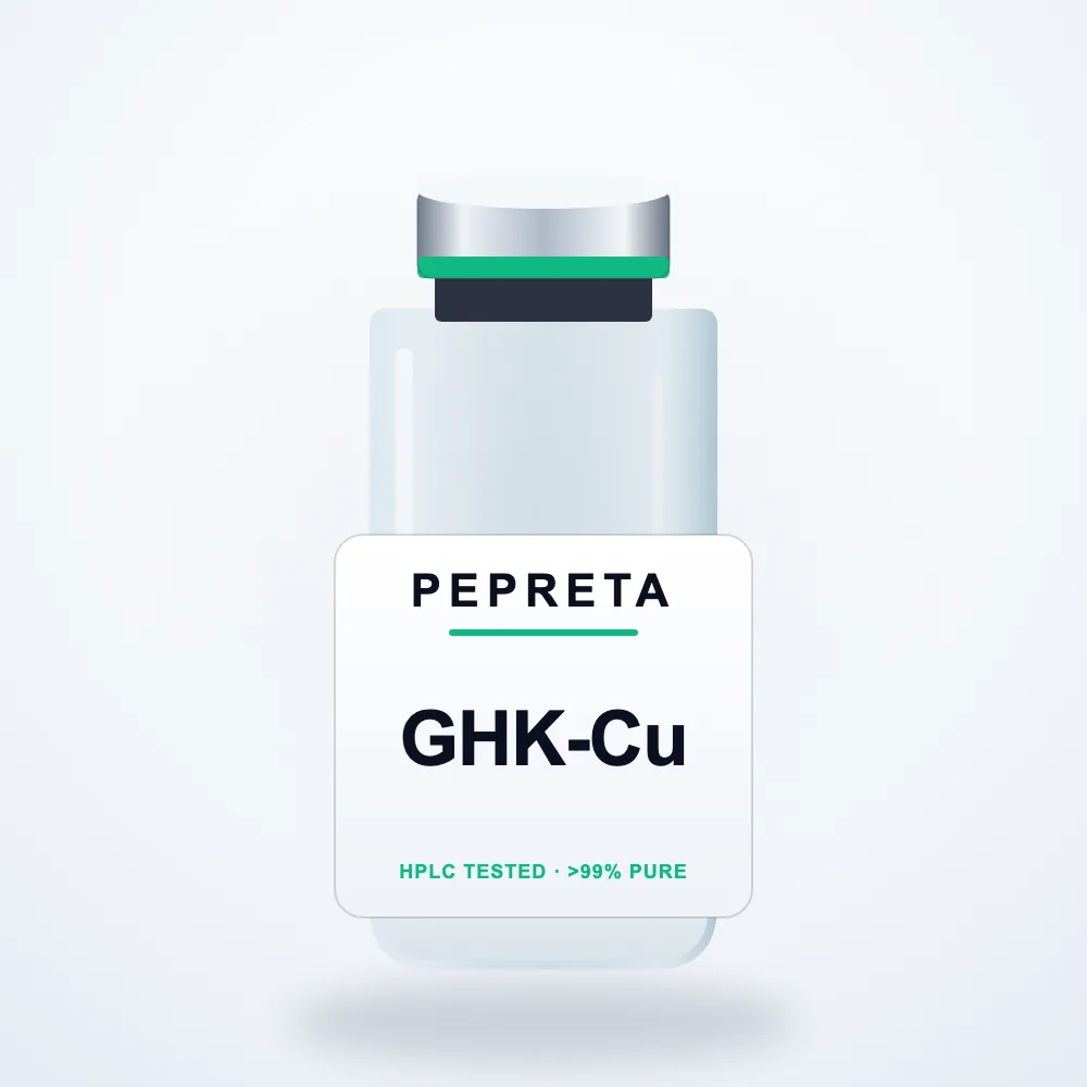 GHK-Cu research peptide β HPLC-verified lyophilised powder