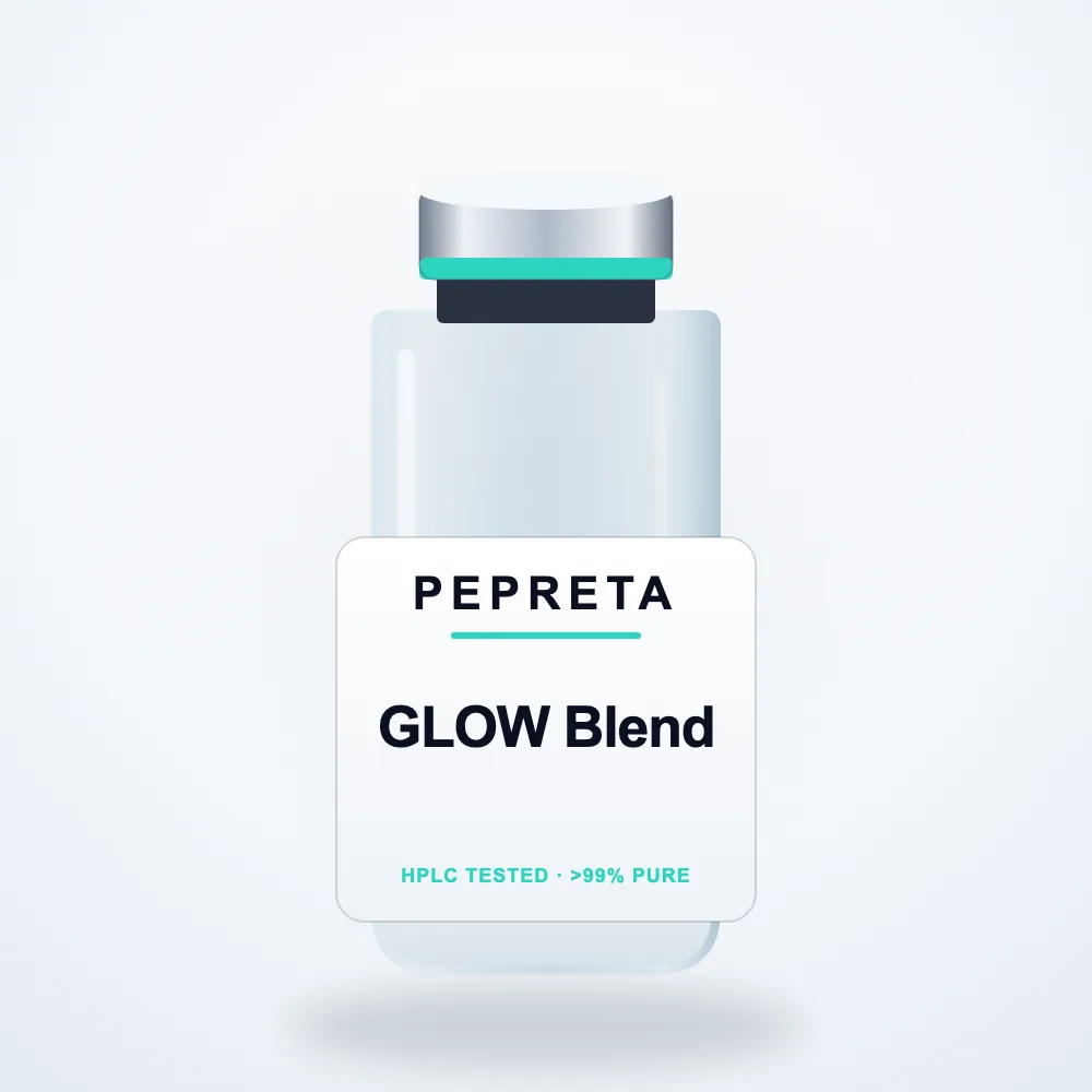 GLOW Blend research peptide โ HPLC-verified lyophilised powder