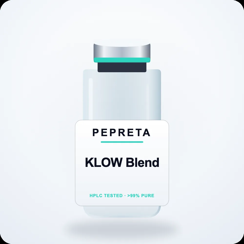 KLOW Blend research peptide vial