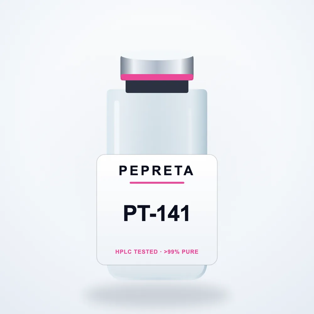 PT-141 research peptide โ HPLC-verified lyophilised powder
