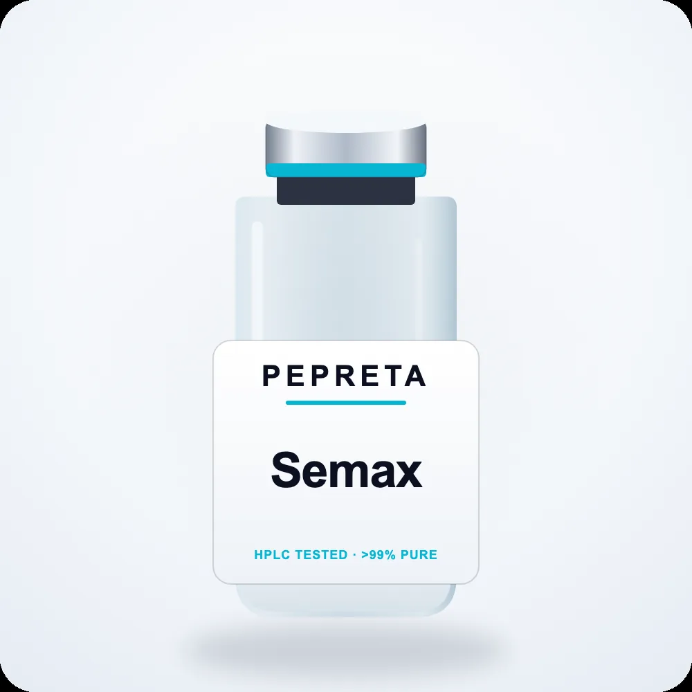 Semax research peptide vial