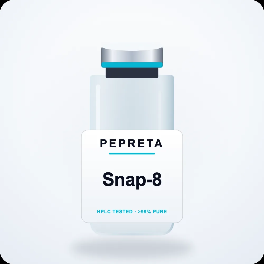 Snap-8 research peptide vial